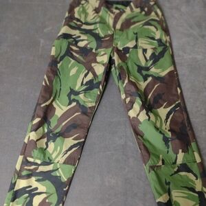 Rag & Bone Camping Casual Green Brown Camouflage Double Knee Button Fly Tapered